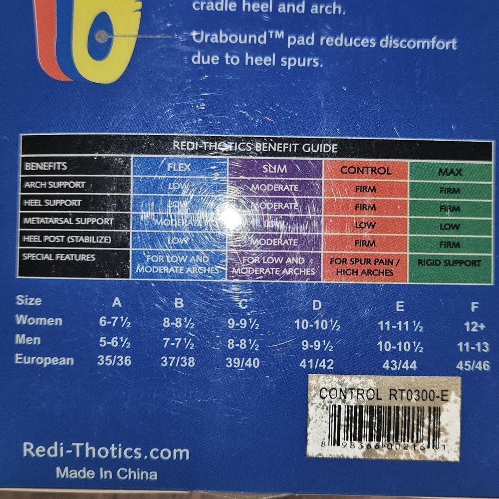 Redi-Thotics Control Insoles - Picture 6 of 6
